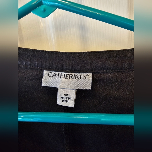 Catherines Charcoal Button-Down Shirt - Picture 2 of 4